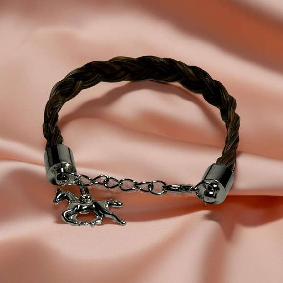 Artisan Other - Child Mustang Horse Hair Bracelet with Charm – Ready to Ship (6"–7")